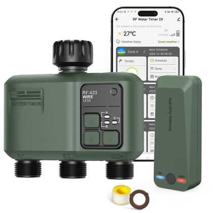 Shrieve Smart Sprinkler Timer 3-Zone with app control for remote watering
