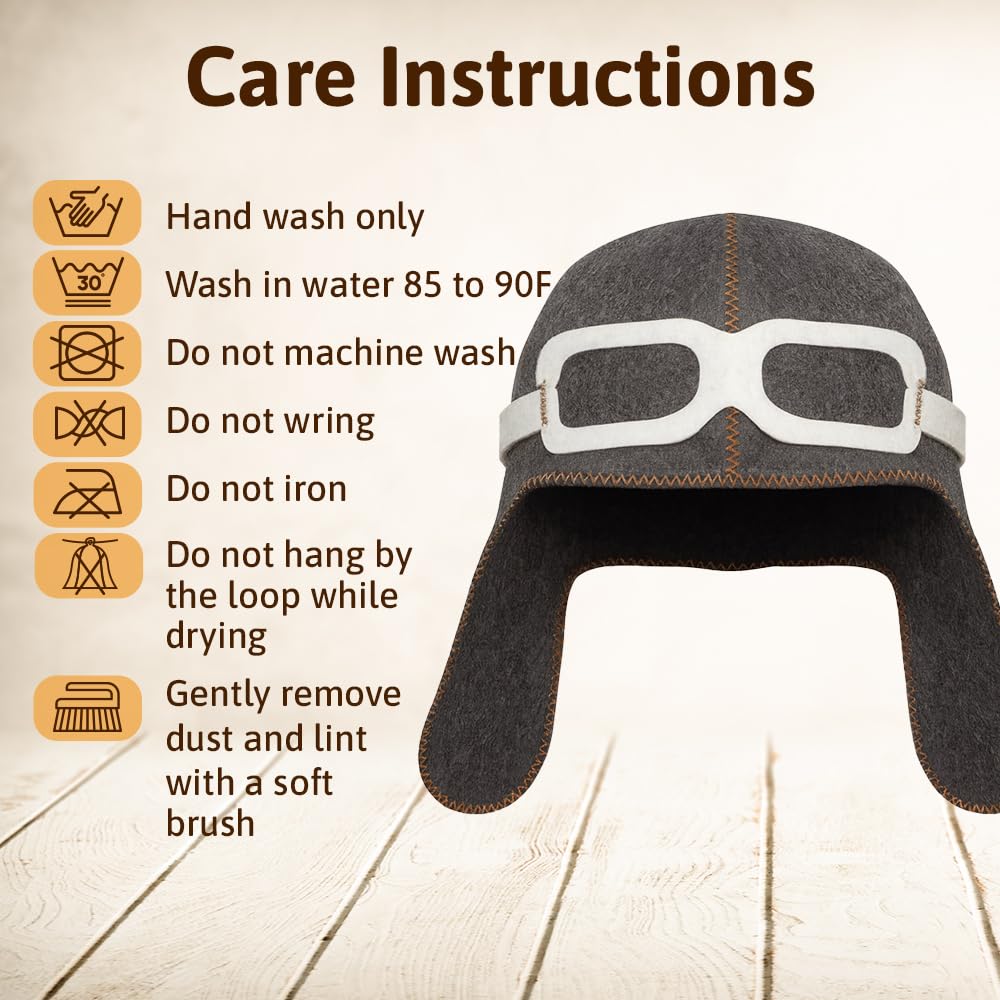 SHSH Gift-ready sauna hat suitable for sauna lovers