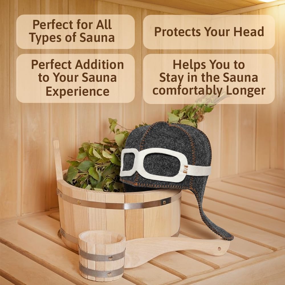 SHSH One size fits all sauna hat for easy shopping