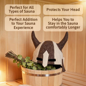 SHSH Knight hat gift packaging for sauna lovers