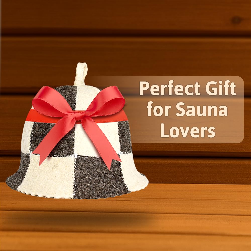 Durable SHSH wool sauna cap for repeated sauna sessions