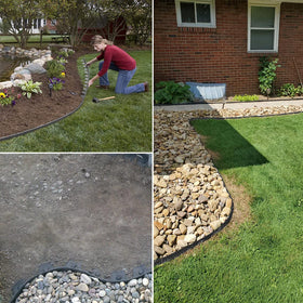 Shsyue edging installation without digging for quick yard borders