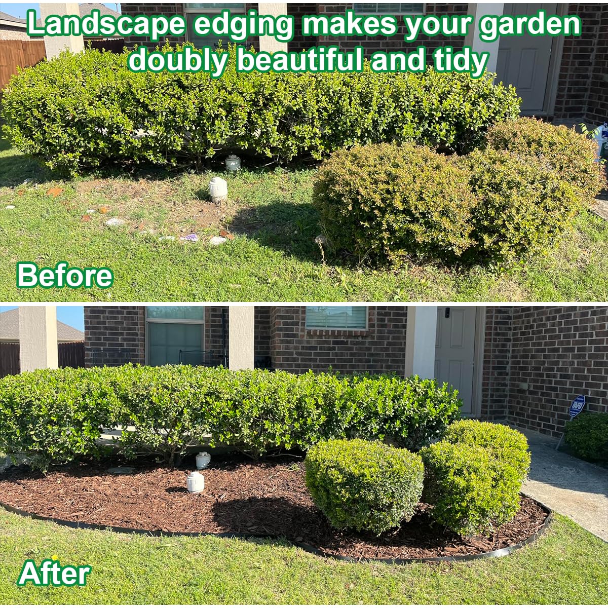 Shsyue lawn border adapts to uneven soil for clean boundaries