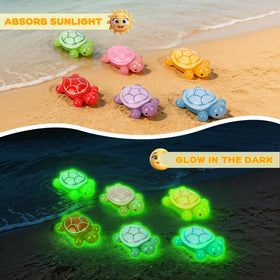 ShtNeeg glow-turtle-set-03 vibrant turtle figurine for terrariums and shelves