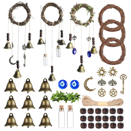 SHUANGART Witch Bells Kit: wreaths for inviting entryways and crafts-friendly setup