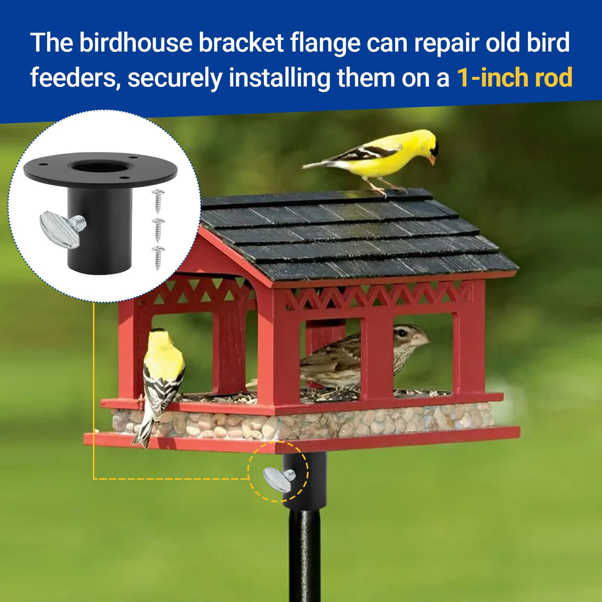 Visual showing Birds Choice compatibility with Shuisen flange