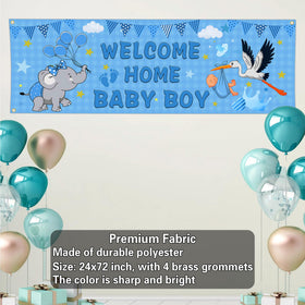 Shuitouk baby shower yard banner adds festive garden charm