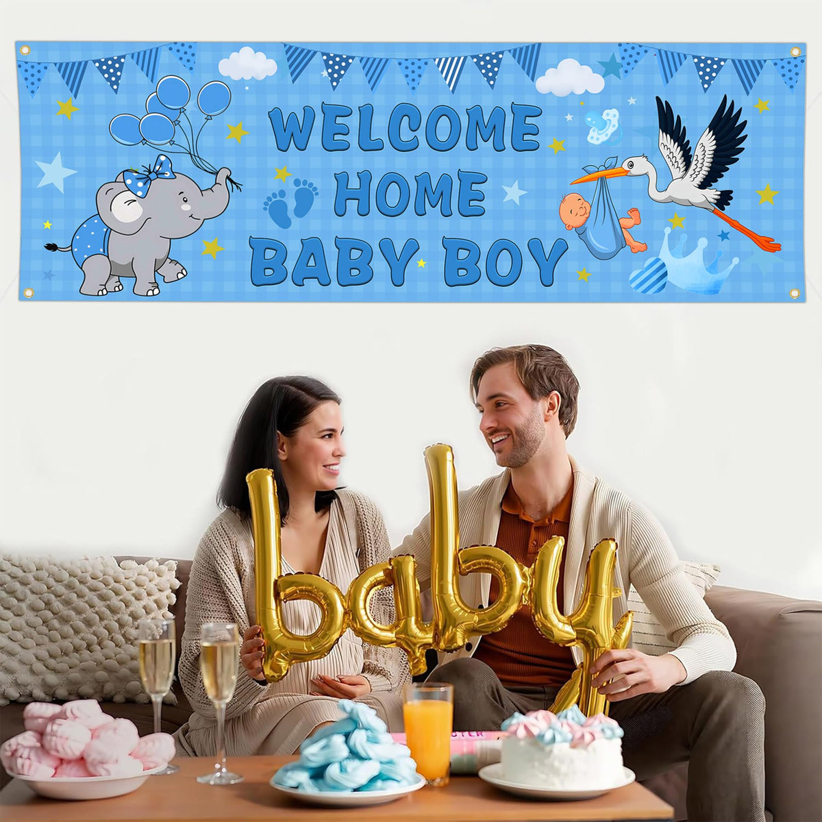 Shuitouk banner with four brass grommets is easy to mount
