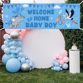 Shuitouk deck terrace banner enhances outdoor greeting for guests