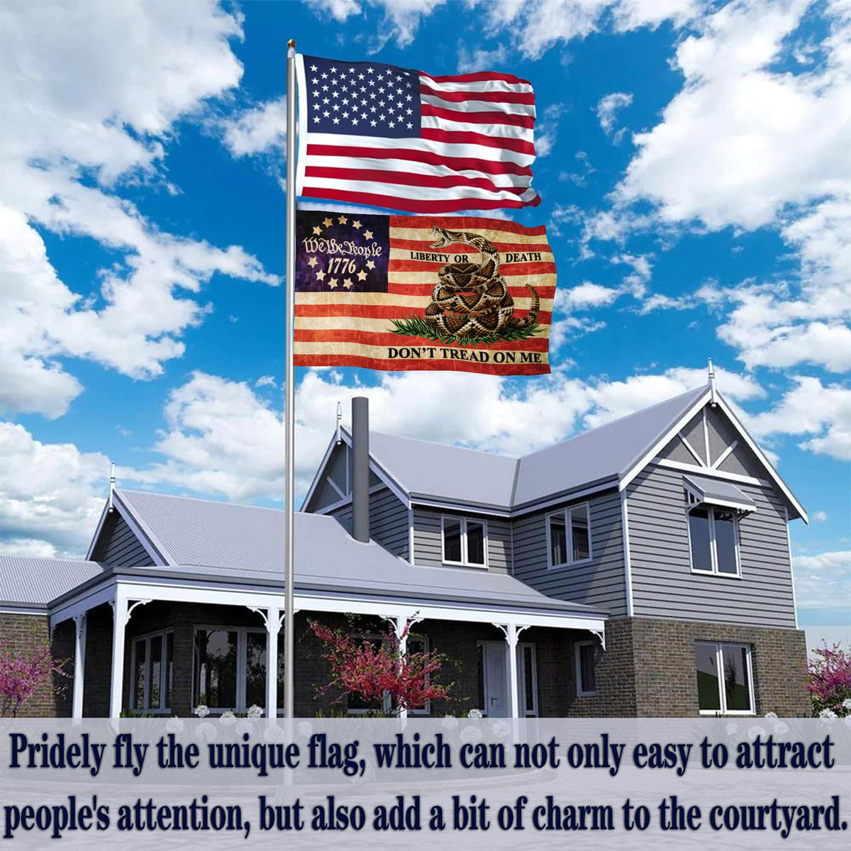 Shuitouk holiday gift flag perfect for 4th of July and seasonal celebrations