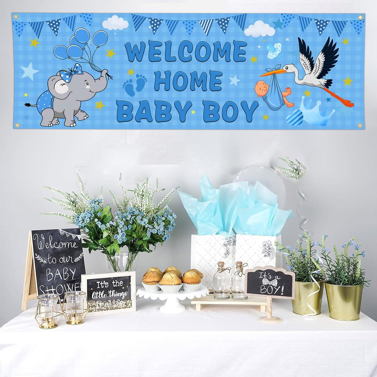 Shuitouk outdoor single-sided flag shows It's a Boy clearly
