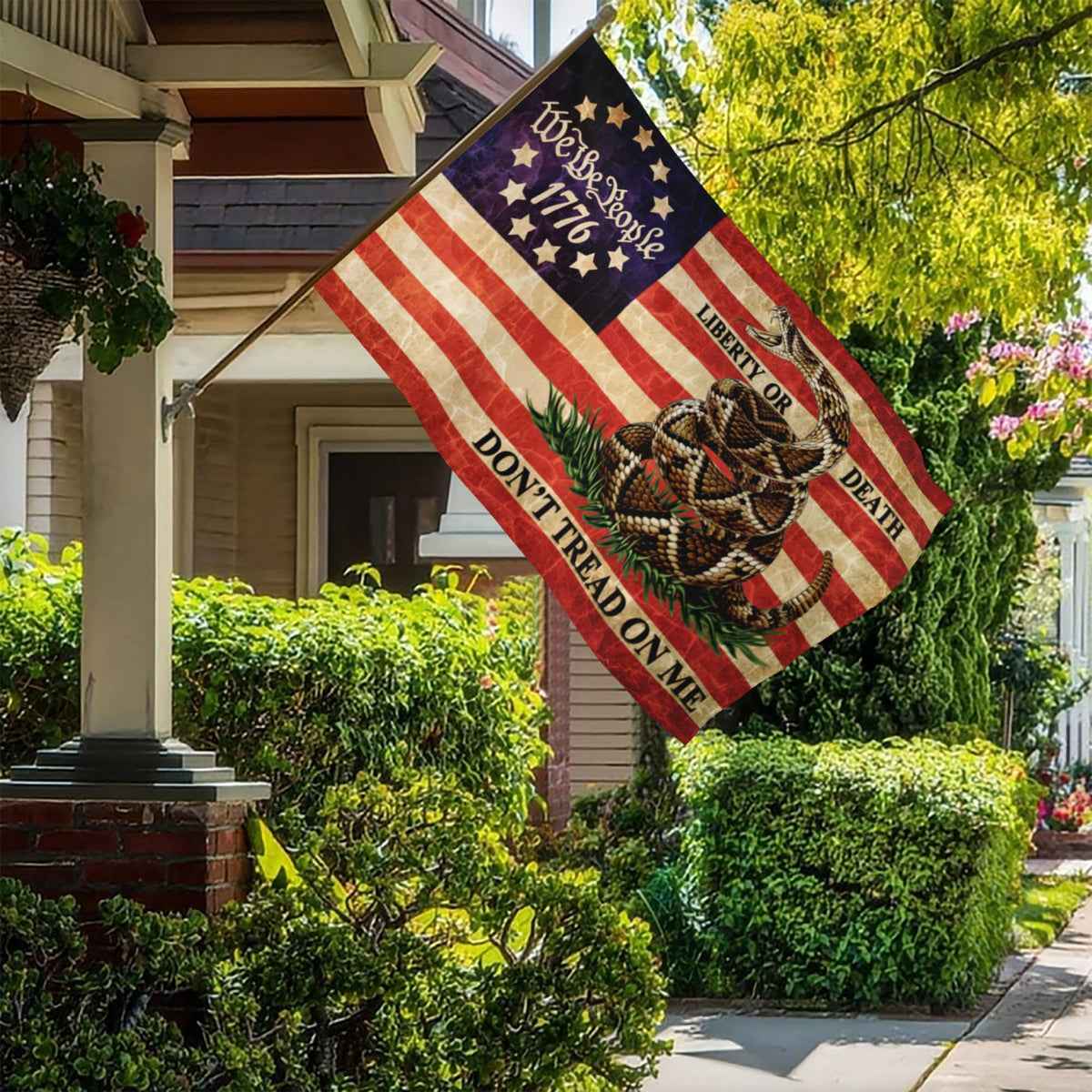 Shuitouk We The People flag doublesided print visible from both sides