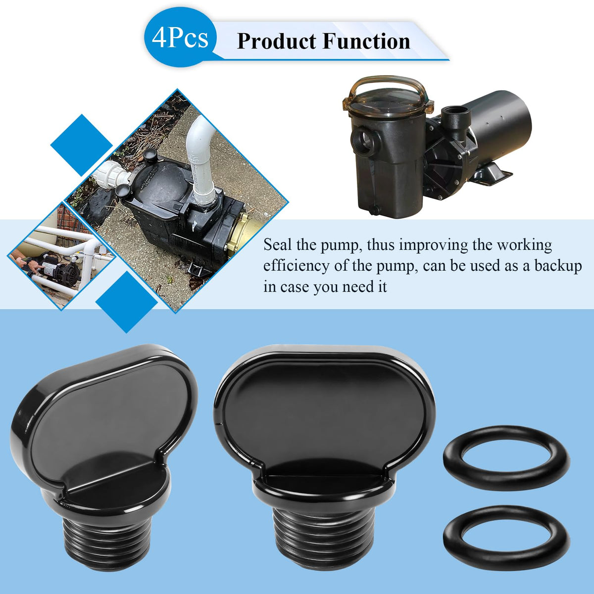 Easy installation for quick SPX4000FG drain plug replacement