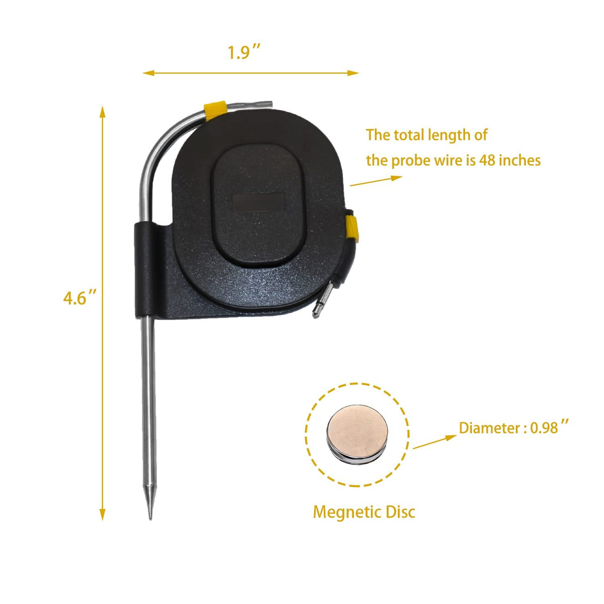 Shunbaixin colored probes enable simultaneous temperature feedback