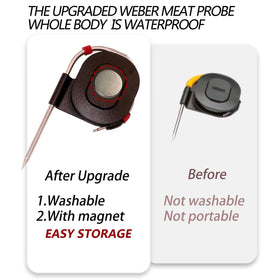 Shunbaixin probe with magnetic winder attaches securely to grill