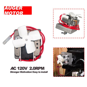 Shunbaixin auger motor provides steady pellet movement at 2.0 RPM.