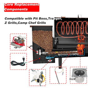 Shunbaixin hot rod ignitor ensures fast, reliable ignition for quick barbecue sessions.