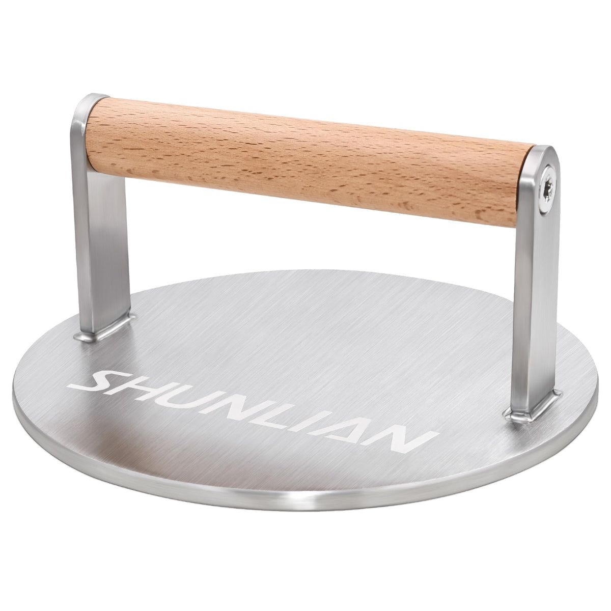 SHUNLIAN burger smash press with flat base for even crust on griddles