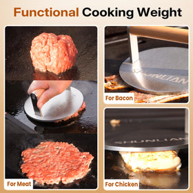 SHUNLIAN bacon press and flat-top cooking aid for crisp results