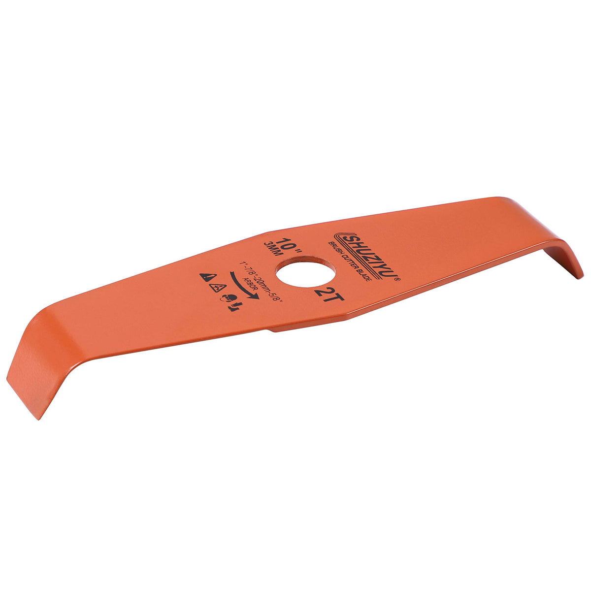 SHUZIYU 10-inch bend blade cutting dense brush with high-speed performance.