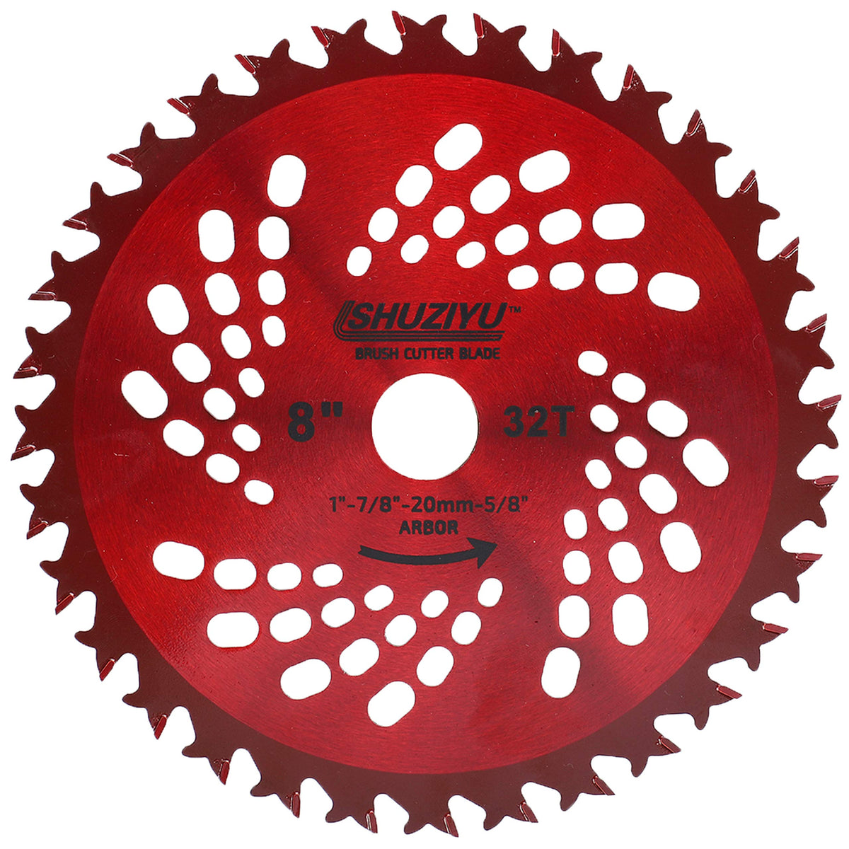 SHUZIYU 8-inch blade with 32 teeth for clean, efficient cuts.