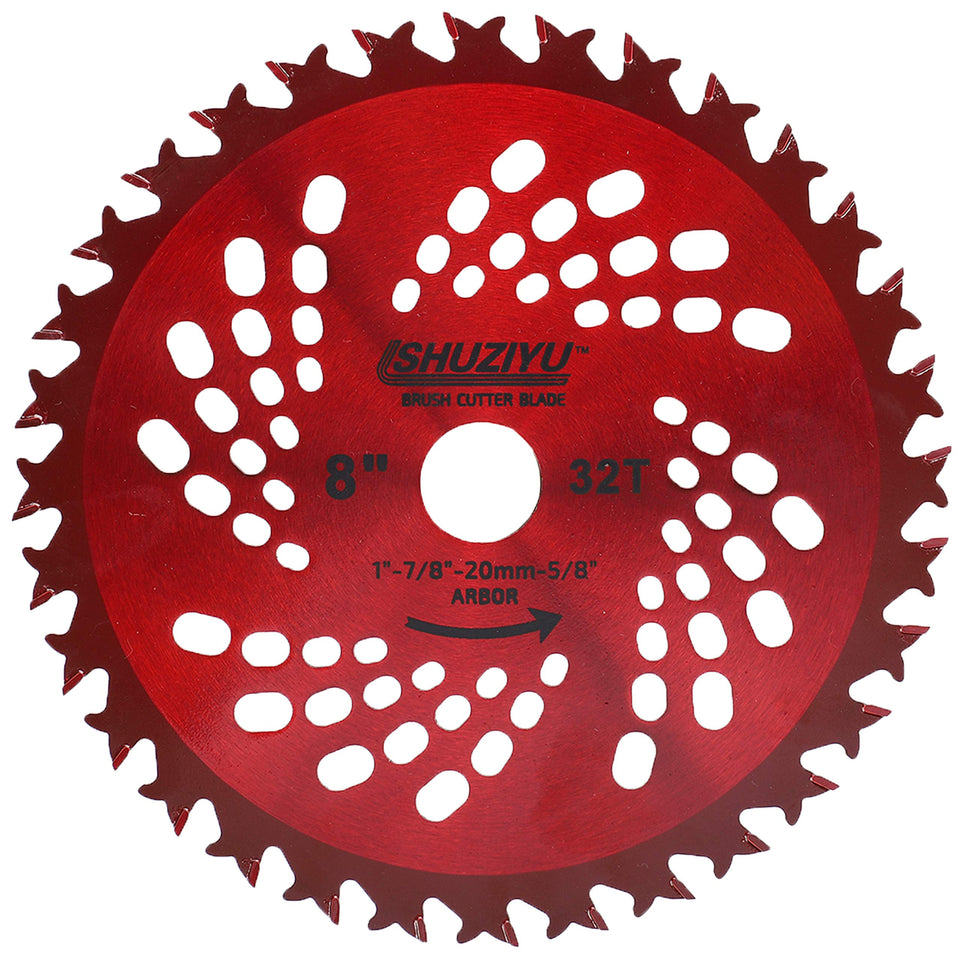 SHUZIYU 8-inch blade with 32 teeth for clean, efficient cuts.