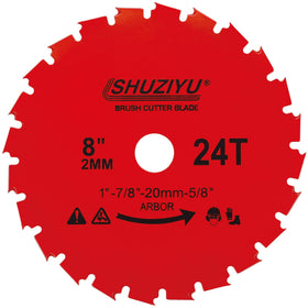 SHUZIYU SK-5 steel blade for longer durability under heavy yard work.