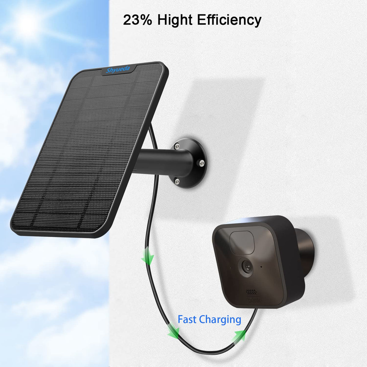 Shyueda packaging includes panels, mounts, and screws