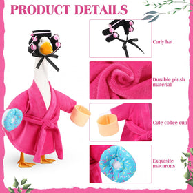 Shyyween goose outfit donut accessory adds whimsy to outdoor decor