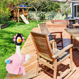 Shyyween porch-ready goose outfits elevate lawn decor with cohesive styling.