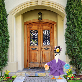 Shyyween Goose Outfit fits 17-inch lawn geese for easy dressing