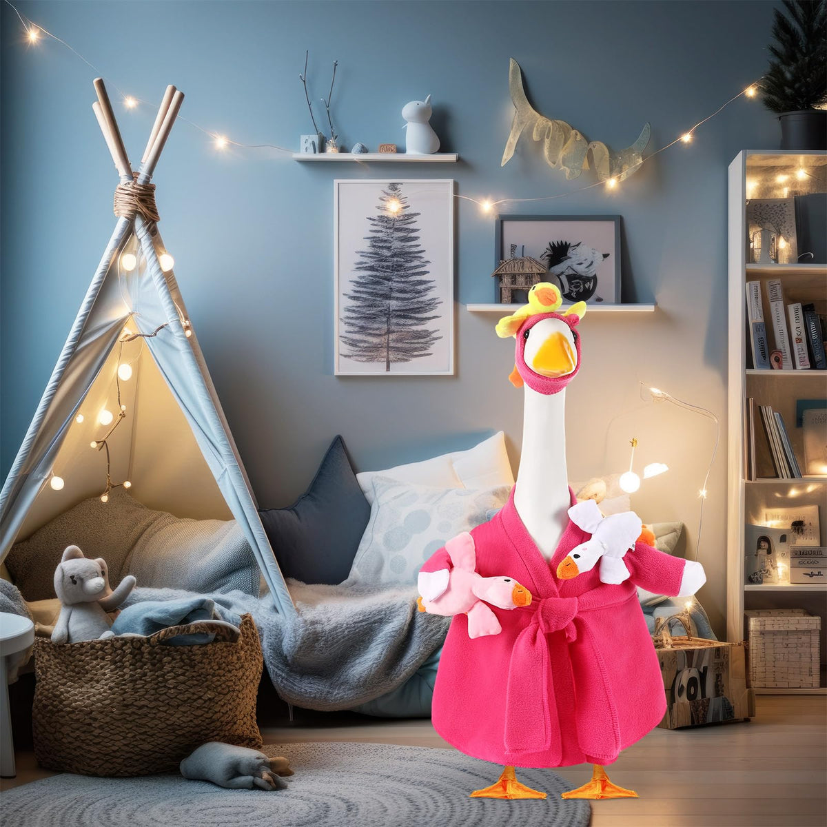 Shyyween outdoor goose decor setup inspires garden conversations during gatherings.