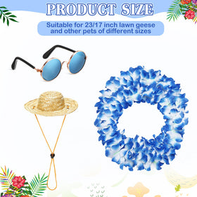 Shyyween goose outfit with Hawaiian lei adding tropical flair