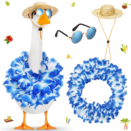 Shyyween goose outfit with straw hat for bright outdoor charm