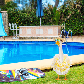 Shyyween Summer Porch Goose Outfit easy-on clip-in design supports quick outfit changes