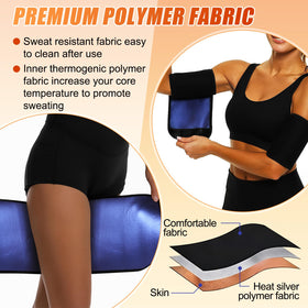 Shyyween thigh wrap on model showcasing adjustable fit and coverage