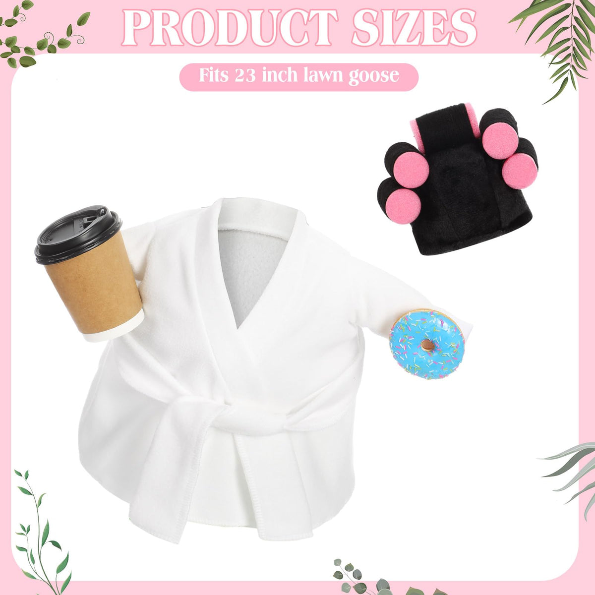 Shyyween goose outfit coffee cup accessory adds whimsy to garden decor