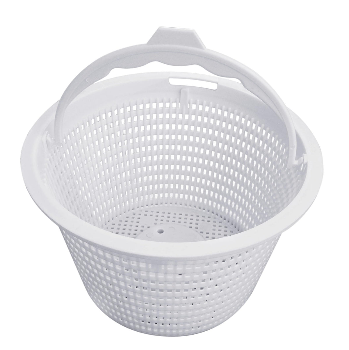 Sialvnd 8inch skimmer basket front view showing Hayward compatibility and debris capture.