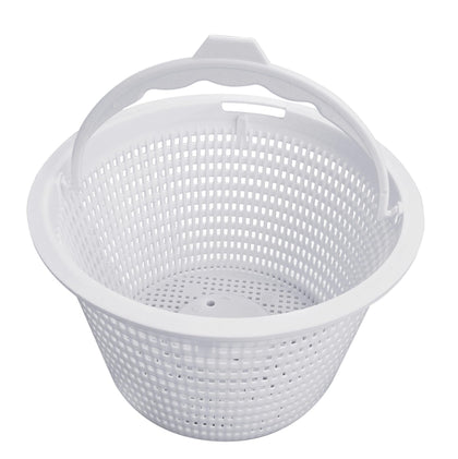 Sialvnd 8inch skimmer basket front view showing Hayward compatibility and debris capture.