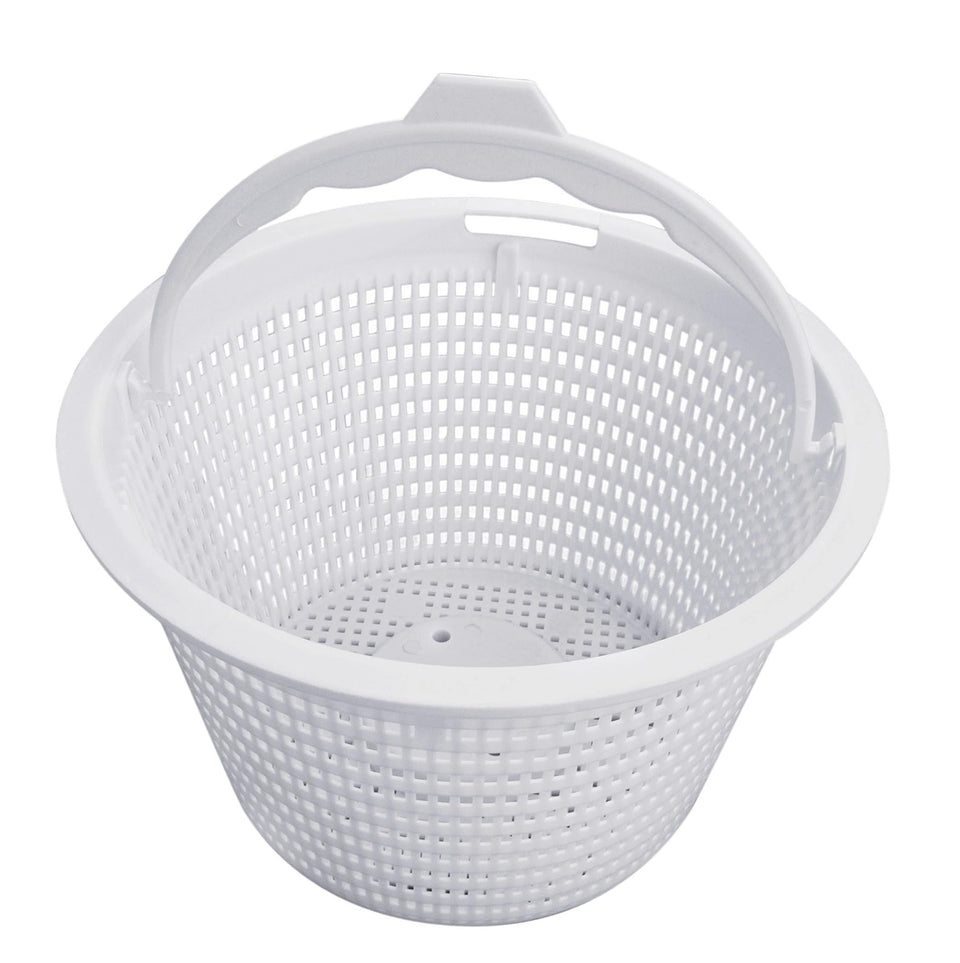 Sialvnd 8inch skimmer basket front view showing Hayward compatibility and debris capture.