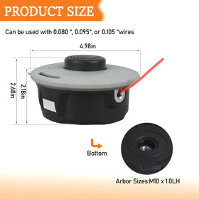 Sialvnd quick-attach trimmer head facilitates fast swaps during maintenance.