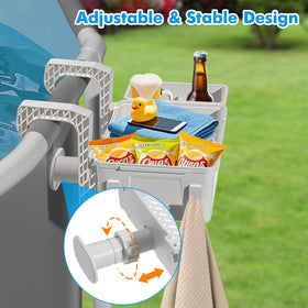 Sibada stackable design saves space when storing baskets after swimming.