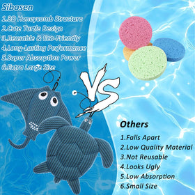 Sibosen absorber with honeycomb surface for efficient cleaning