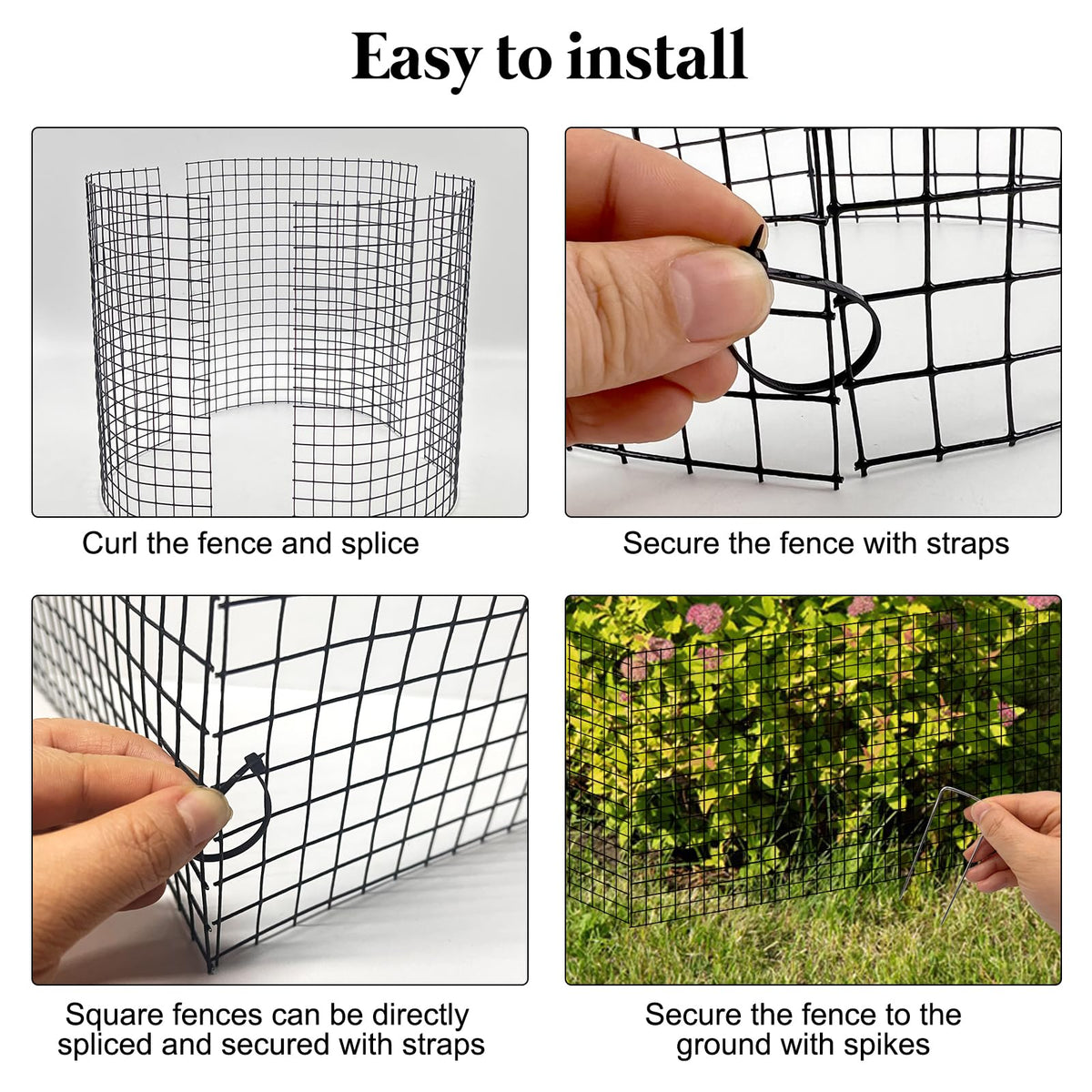 In-pack stakes and straps enable quick Sibosen cage setup