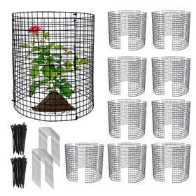 Sibosen round cage being assembled to protect seedlings