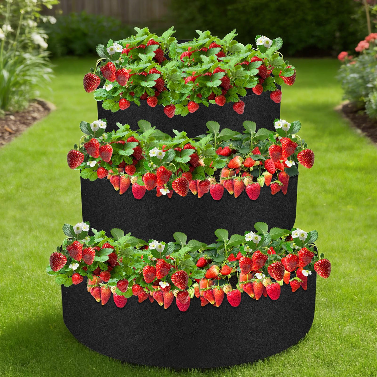 Sibosen planter drainage channels prevent overwatering for healthier roots.