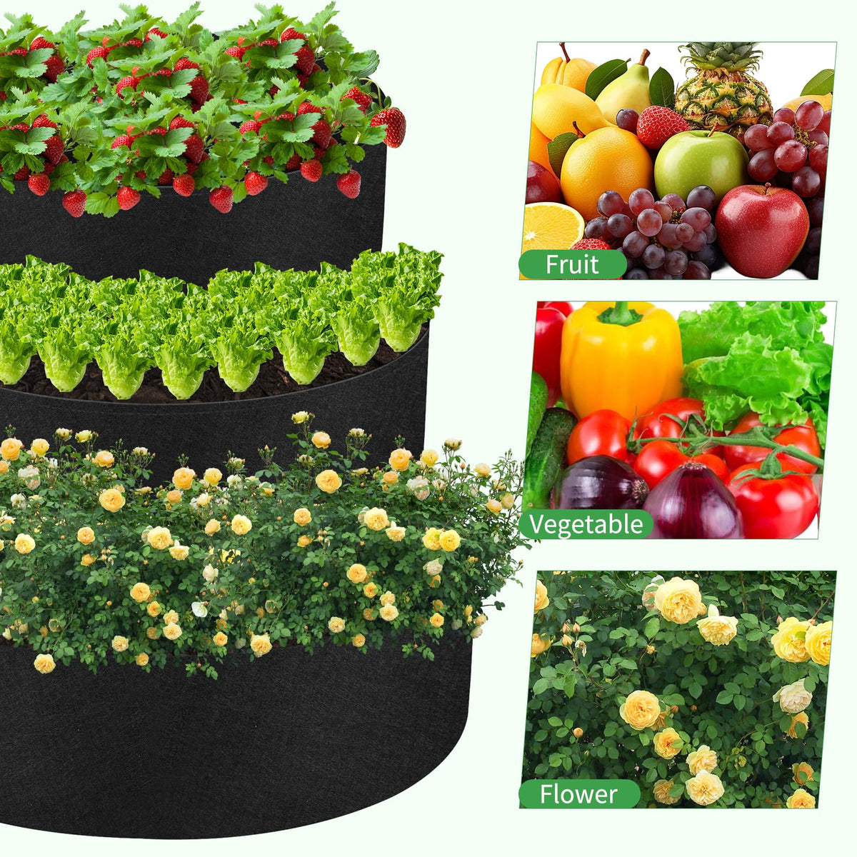 Sibosen space-saving stackable design fits balconies, terraces, and small gardens.