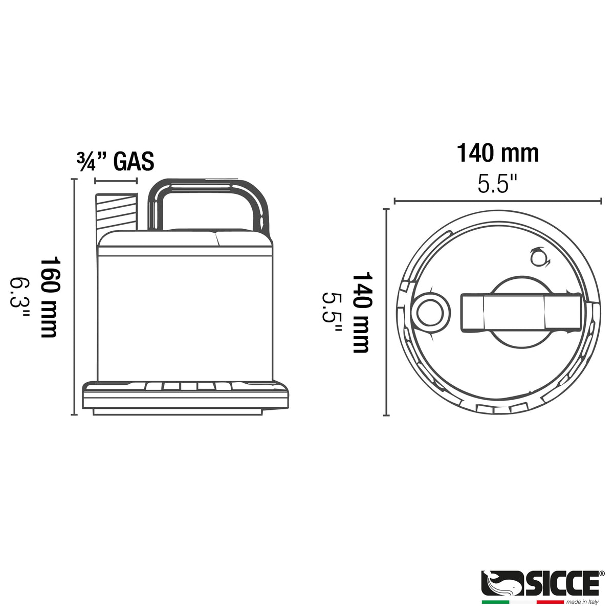 Compact size fits tight spaces like shelves or basements