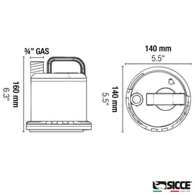 Compact size fits tight spaces like shelves or basements