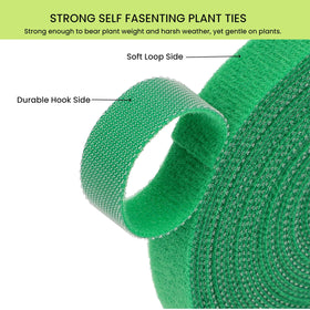 SICCOMA green nylon plant tie rolled out for easy length cutting and customization